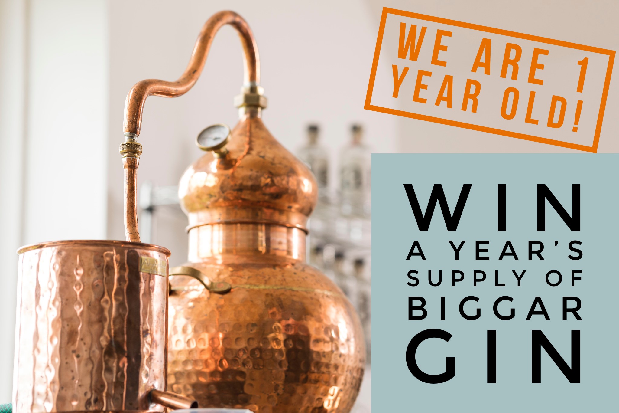 First Birthday - Win a year's supply of Biggar Gin