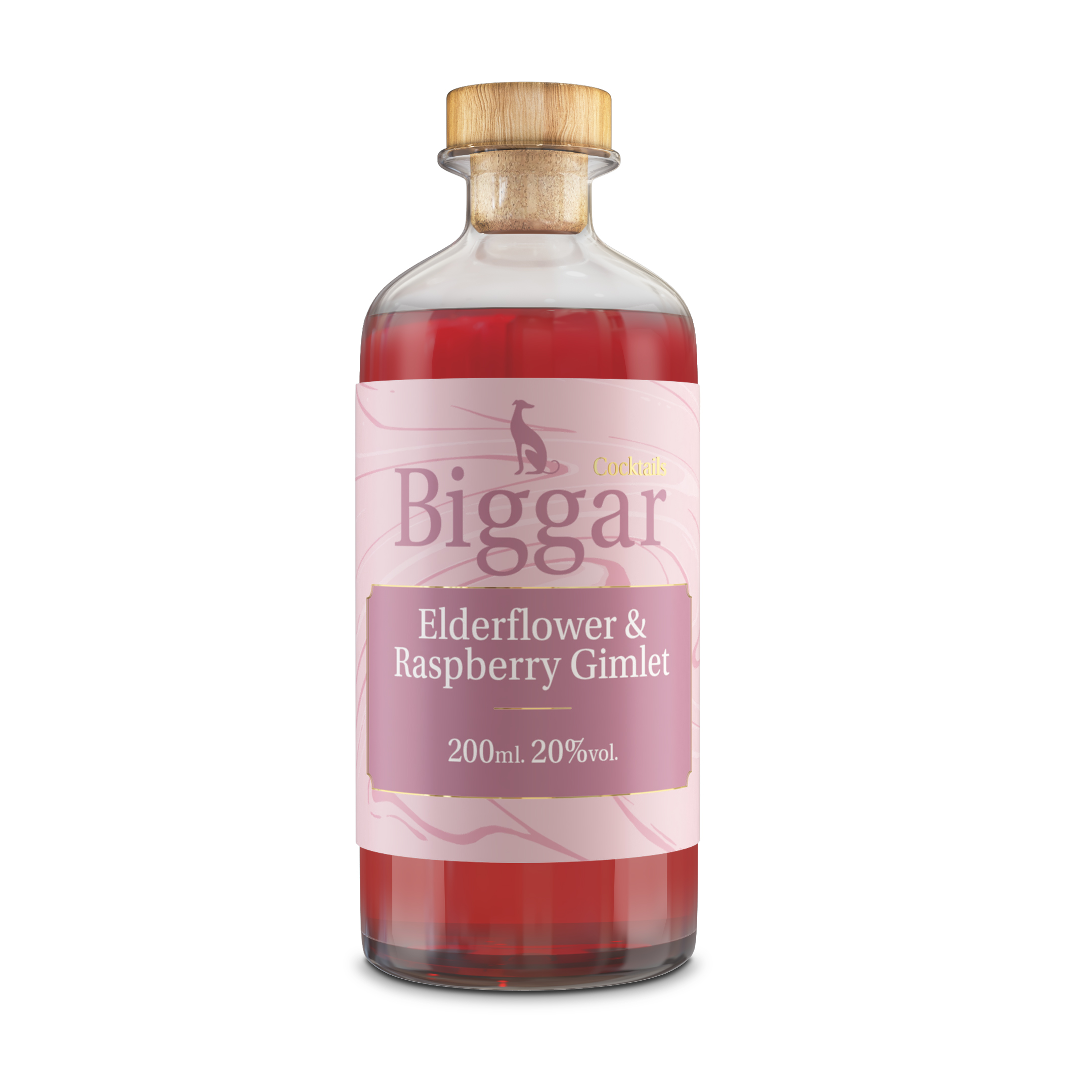 Elderflower & Raspberry Gimlet